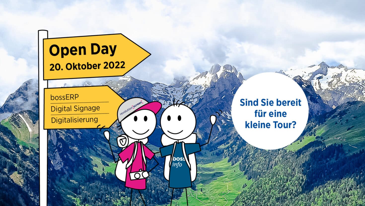 Wir laden zum Open Day in Langenthal, entdecken Sie bossERP und verwandte Produkte live vor Ort