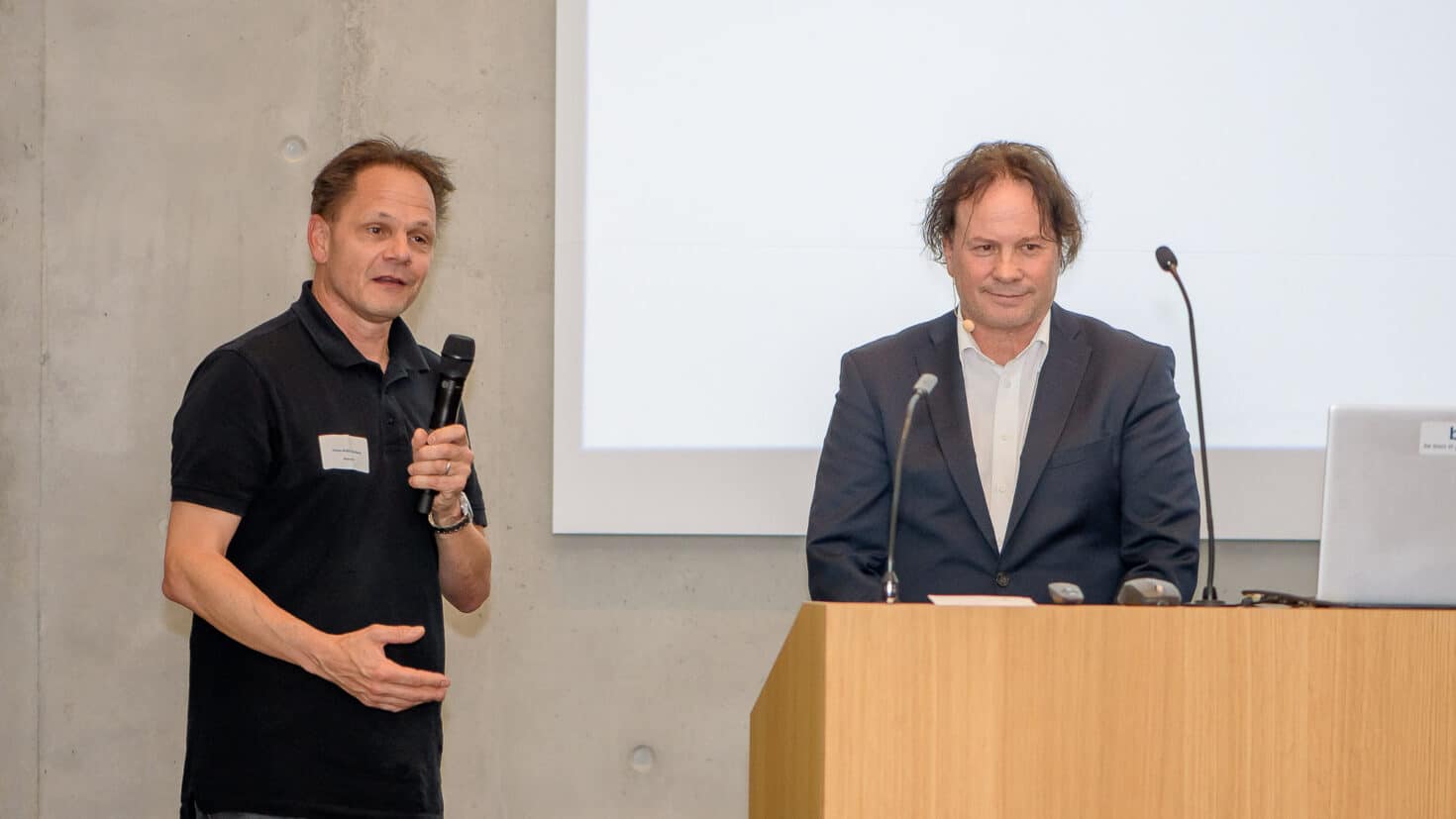 Yves-Alain Dufaux (left) and Simon Boss (right)